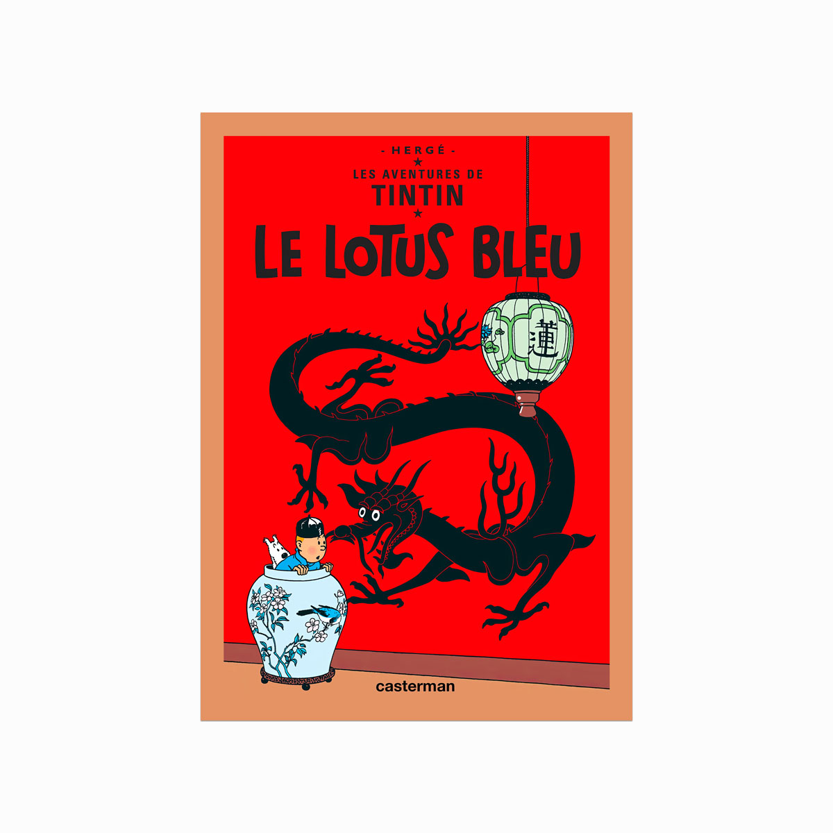 Tintin Plakat  Le Lotus Bleu  1936