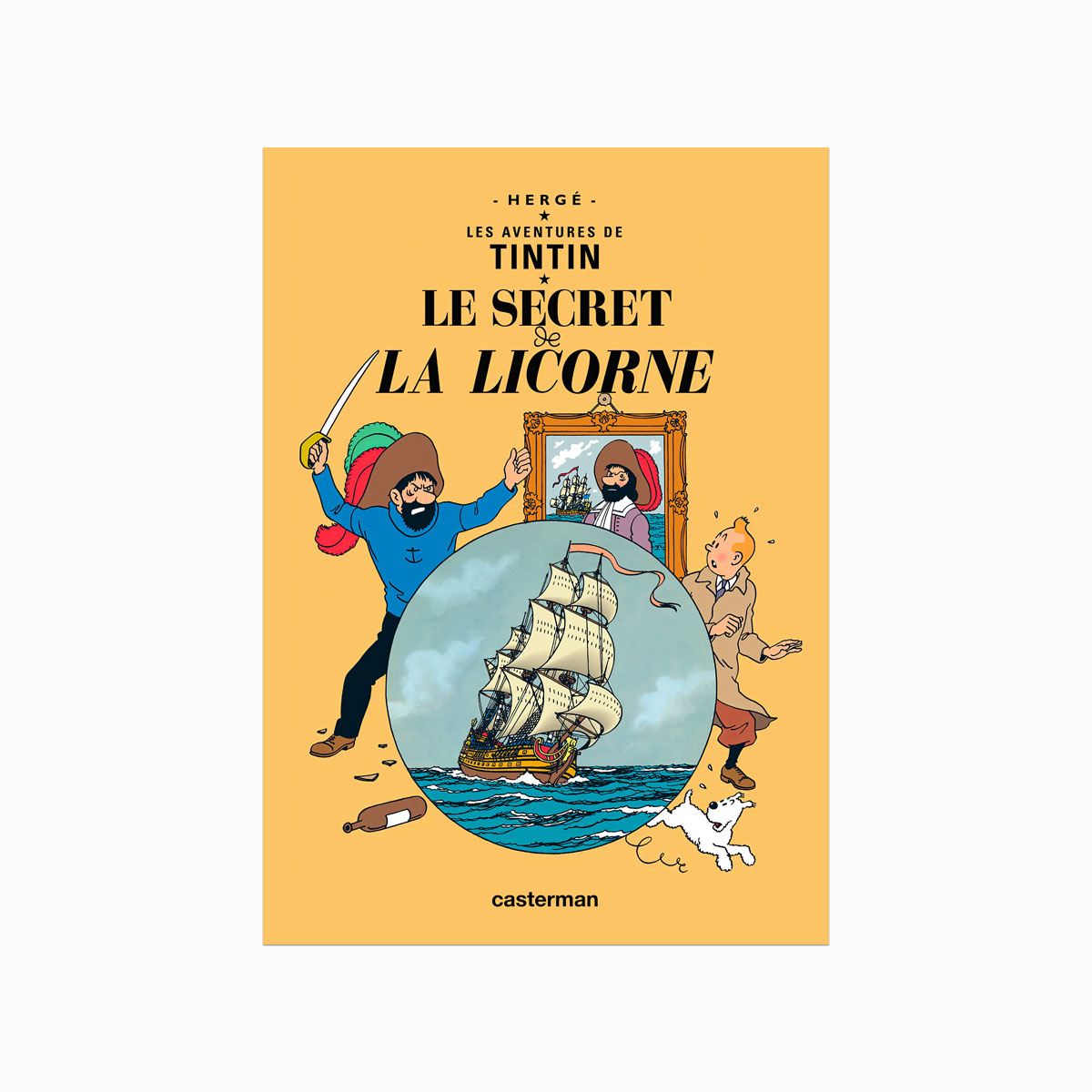 Tintin Plakat  Le Secret De La Licorne  1943