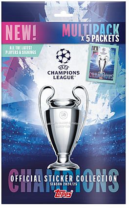 Topps Fodbold-stickers Klisterm 195 166 Rker: Champions League 2024 2025 Multipack    Boosters