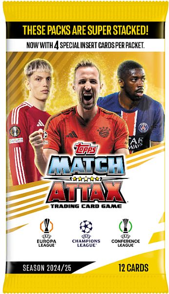 Topps Match Attax Match Attax 2024 2025: Uefa Champions League  Booster Pack