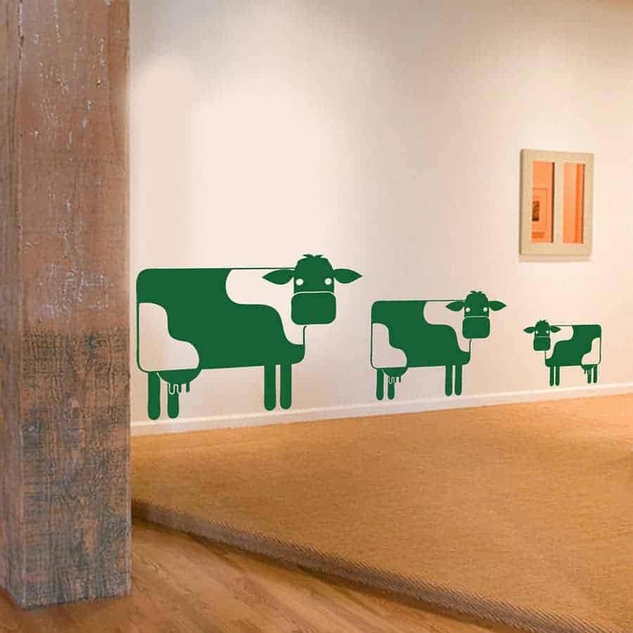 Tre Muuh Køer Wallsticker