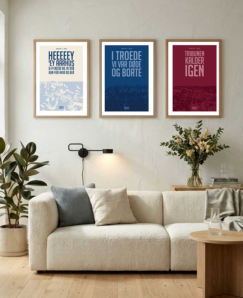 Agf-plakat  Tribunen Kalder Igen  Tribunens Trilogi