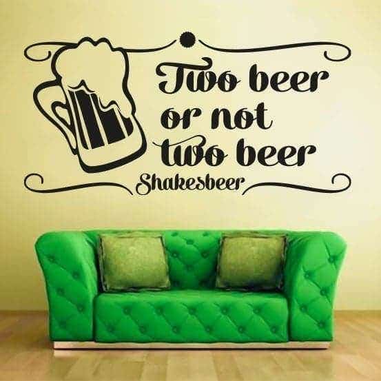 Two Beer Wallsticker
