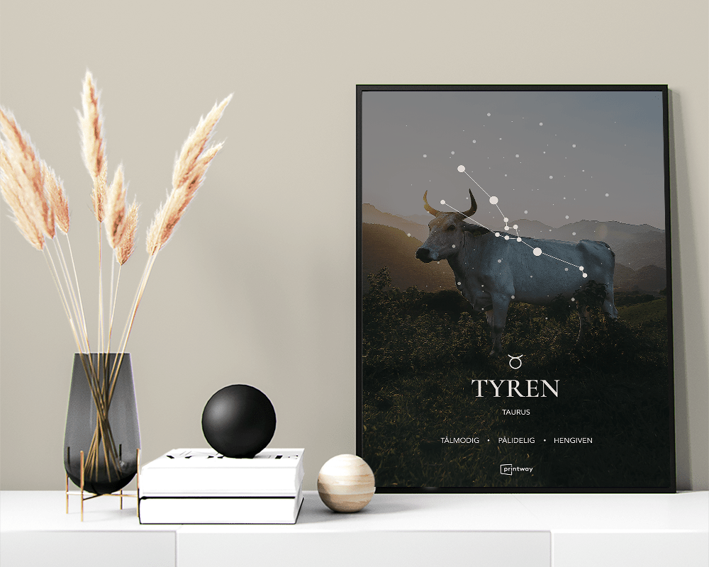 Tyren Stjernetegn Plakat
