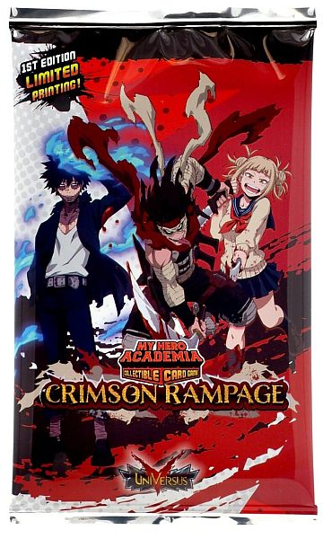 Ufs My Hero Academia Card Game Wave  : Crimson Rampage Booster Pack