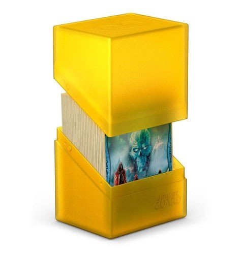 Ultimate Guard Boulder Deck Case  Deck Box  80  Standard Size Amber