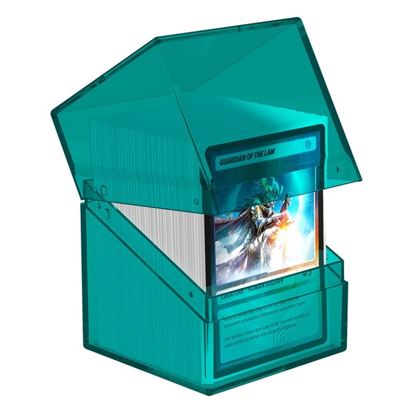 Ultimate Guard Boulder Deck Case  Deck Box  100  Standard Size Clear: Malachite