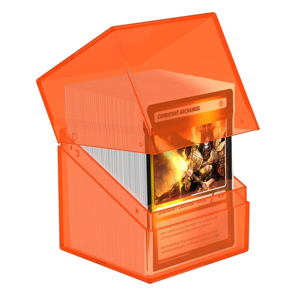 Ultimate Guard Boulder Deck Case  Deck Box  100  Standard Size Clear: Poppy Topaz