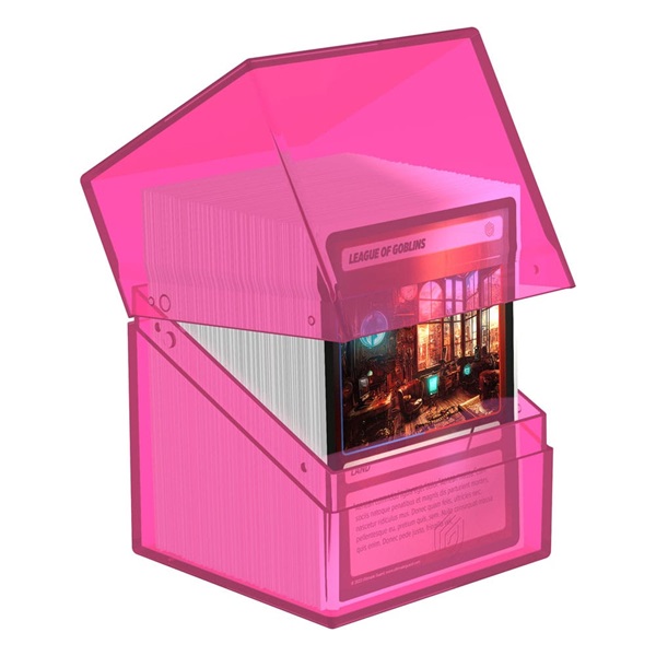 Ultimate Guard Boulder Deck Case  Deck Box  100  Standard Size Clear: Rhodonite