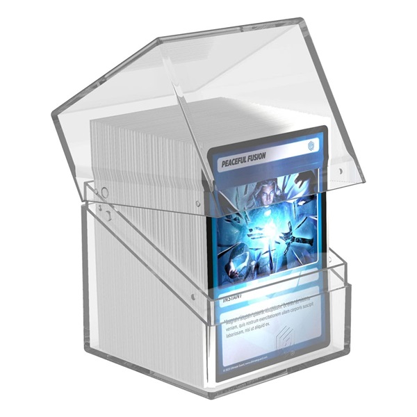 Ultimate Guard Boulder Deck Case  Deck Box  100  Standard Size Clear: Transparent