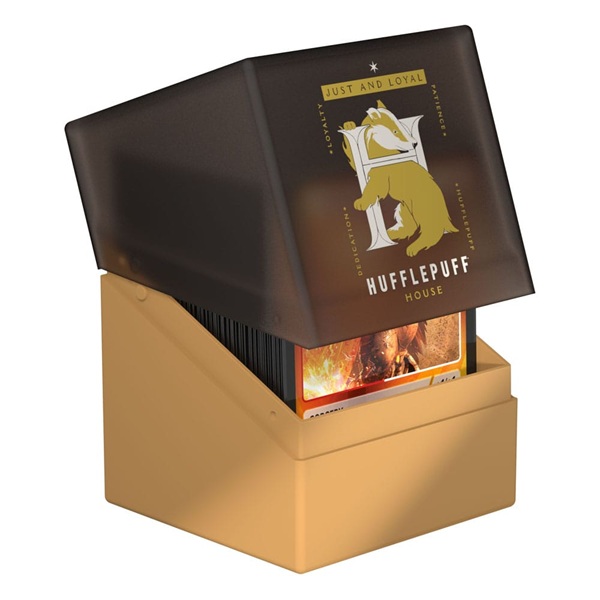 Ultimate Guard Boulder Deck Case  Deck Box  100  Standard Size Harry Potter: Hufflepuff