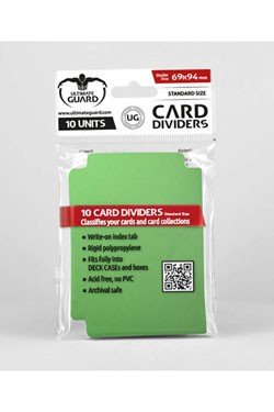 Ultimate Guard Card Dividers  Opdelere  Standard Size Green  Gr 195 184 Nne   10