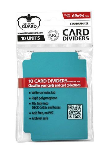 Ultimate Guard Card Dividers  Opdelere  Standard Size Petrol Blue  Petroleumsbl 195 165   10