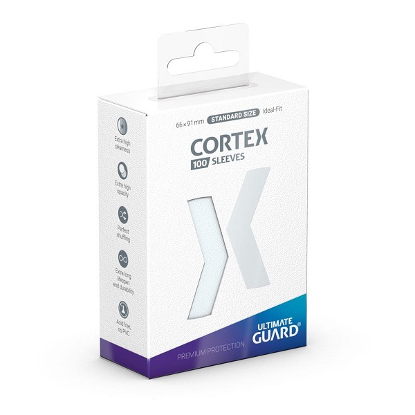 Ultimate Guard Cortex Sleeves  Kortlommer  Standard Size Transparent  100 Sleeves
