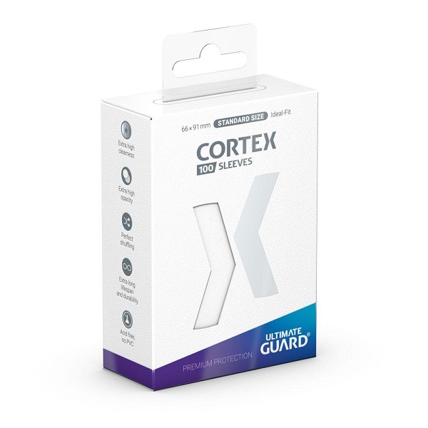 Ultimate Guard Cortex Sleeves  Kortlommer  Standard Size White  100 Sleeves