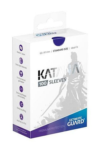 Ultimate Guard Katana Sleeves  Kortlommer  Standard Size Blue  100 Sleeves