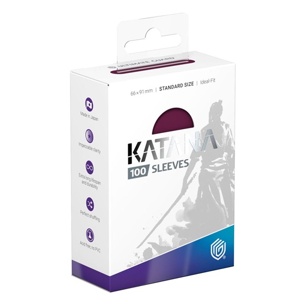 Ultimate Guard Katana Sleeves  Kortlommer  Standard Size Radiant Plum  100 Sleeves
