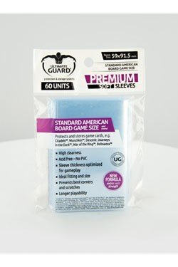 Ultimate Guard Premium Soft Sleeves  Br 195 166 Tspils Lommer  For Board Game Cards Standard American  60 Lommer  59x91 5mm