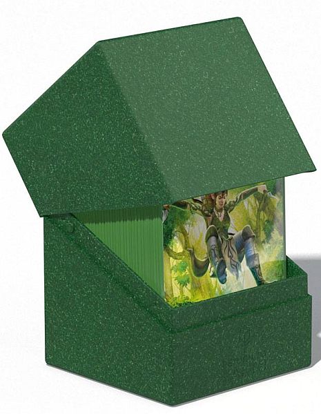 Ultimate Guard: Return To Earth Boulder Deck Case  Deck Box  100  Standard Size Green