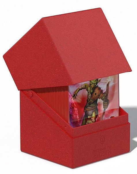 Ultimate Guard: Return To Earth Boulder Deck Case  Deck Box  100  Standard Size Red