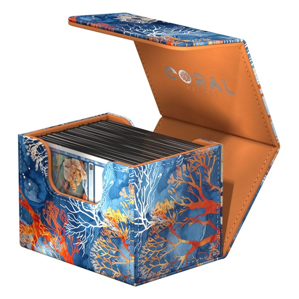 Ultimate Guard Sidewinder Deck Case  Deck Box  100  Standard Size Xenoskin 2025 Exclusive: Coral Places Fiery Reef