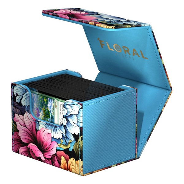 Ultimate Guard Sidewinder Deck Case  Deck Box  100  Standard Size Xenoskin Floral Places Springbloom Meadow