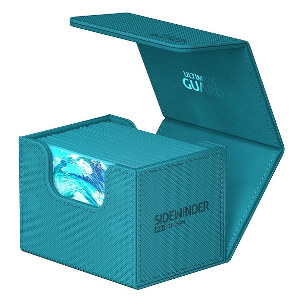 Ultimate Guard Sidewinder Deck Case  Deck Box  100  Standard Size Xenoskin Monocolor Petrol  Petroleumsbl 195 165