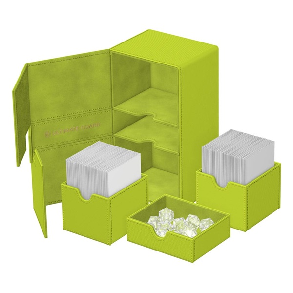 Ultimate Guard Twin Flip   Tray Deck Case  Deck Box  200  Standard Size Xenoskin Summer Edition 2025 Lime
