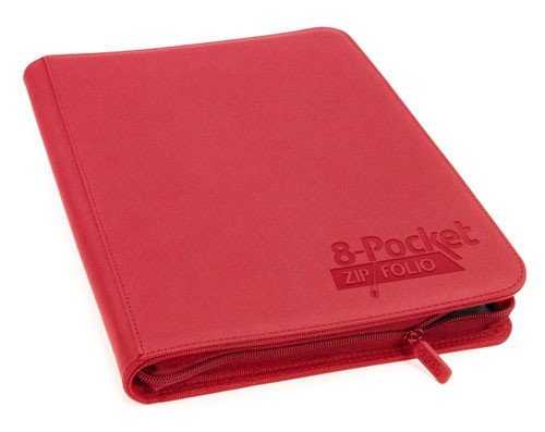 Ultimate Guard   16-pocket Zipfolio  Mappe  Holder 320 Kort  Xenoskin Red    195 184