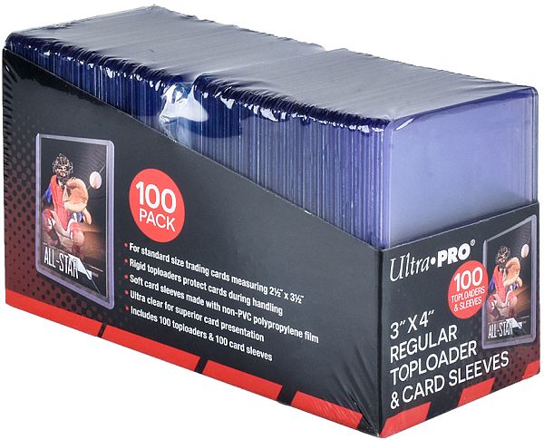 Ultra Pro Toploader   Soft Sleeves: Clear Regular 100 Stk