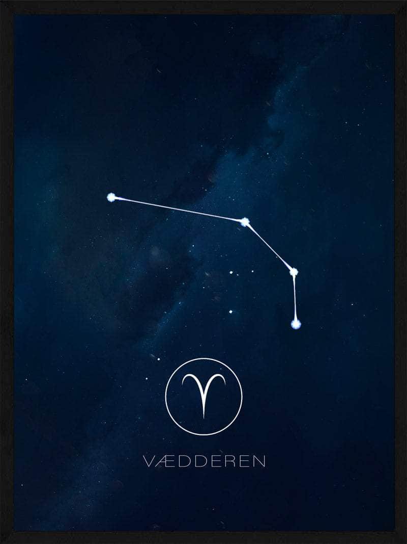 Vædderen Stjernetegn Plakat