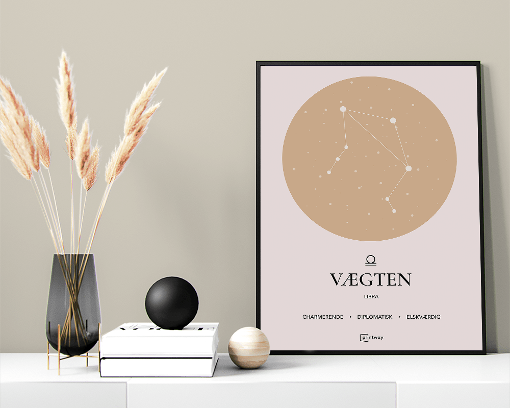 Vægten Stjernetegn Plakat