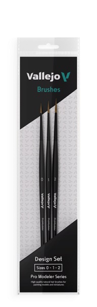 Vallejo Brush Design Set Natural Hair Size: