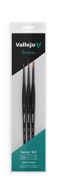 Vallejo Brush Design Set Synthetic Hair Size: