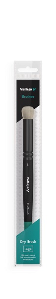 Vallejo Brush Round Natural Hair Dry Brush Large