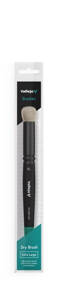Vallejo Brush Round Natural Hair Dry Brush  -large