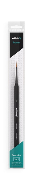 Vallejo Brush Round Synthetic Hair Triangular Handle No