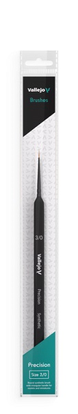 Vallejo Brush Round Synthetic Hair Triangular Handle