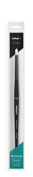 Vallejo Brush Round Weathering Synthetic Medium