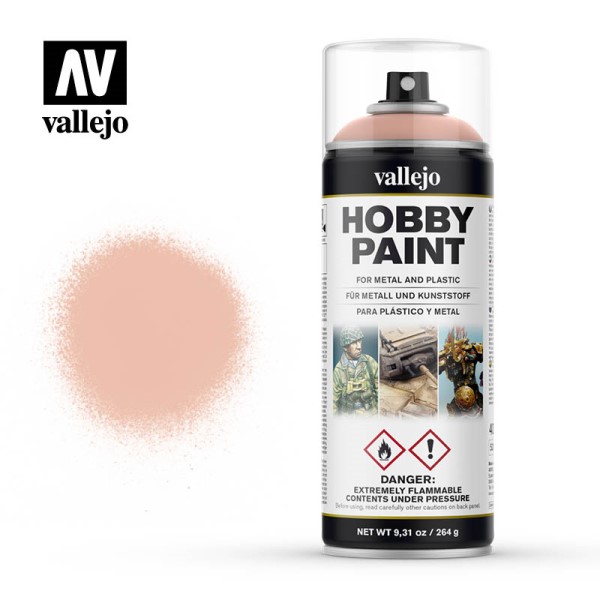 Vallejo Hobby Paint Primer Sprays: Pale Flesh 400ml