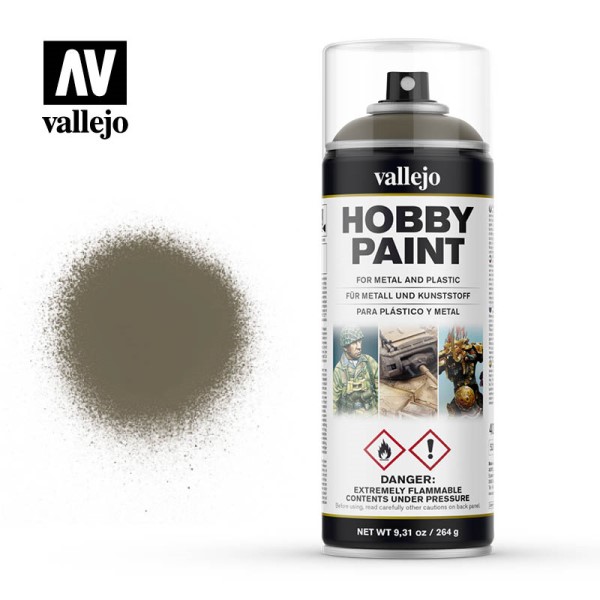 Vallejo Hobby Paint Primer Sprays: Russian Uniform 400ml