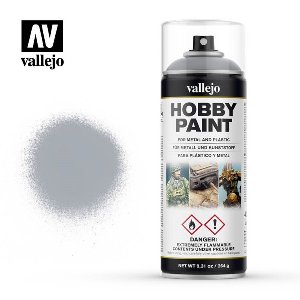 Vallejo Hobby Paint Primer Sprays: Silver 400ml