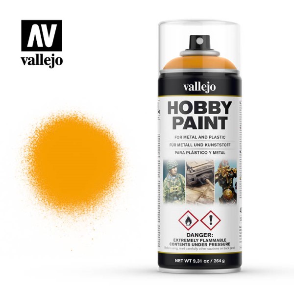 Vallejo Hobby Paint Primer Sprays: Sun Yellow 400ml