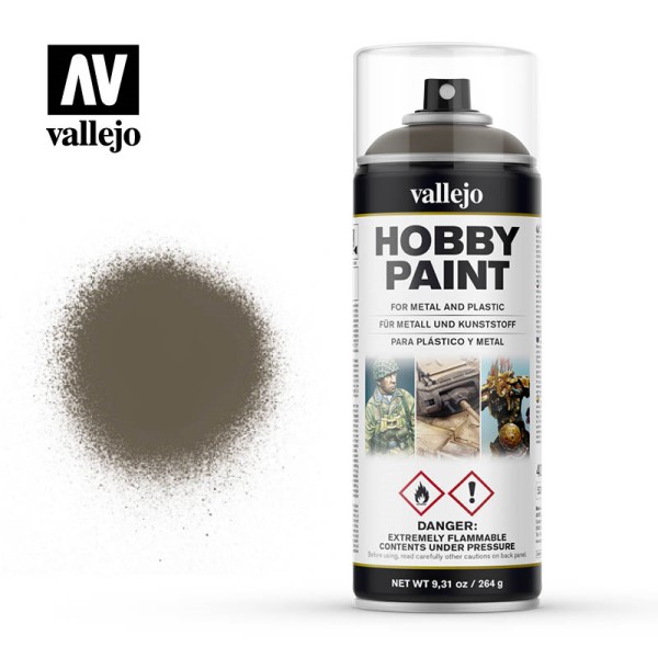Vallejo Hobby Paint Primer Sprays: Us Olive Drab 400ml