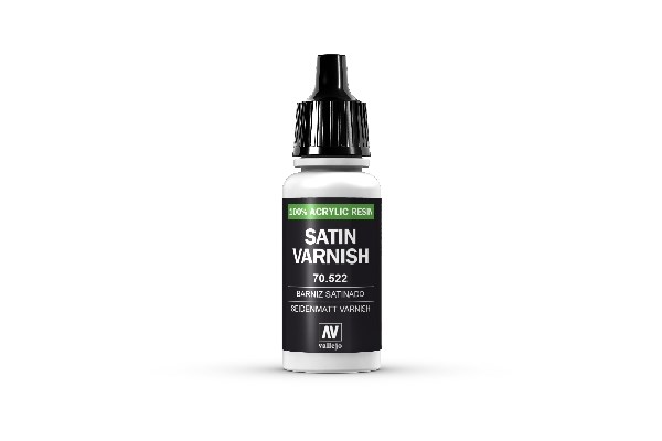 Vallejo Maling Auxiliaries: Satin Varnish 17ml