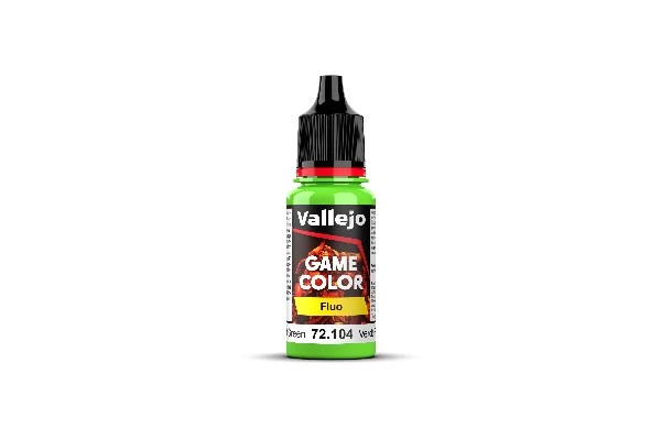 Vallejo Maling Game Color: Fluo Green 17ml