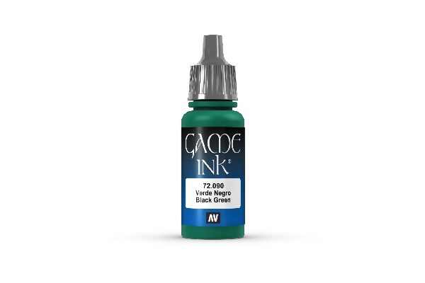 Vallejo Maling Game Color: Ink Black Green 17ml