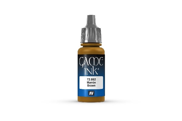 Vallejo Maling Game Color: Ink Brown 17ml