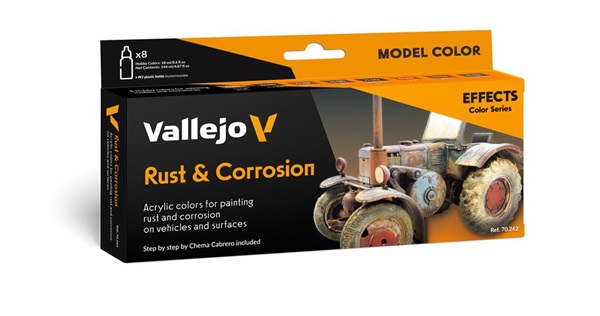 Vallejo Maling Game Color: Rust   Corrossion Color Set   Colors 18ml