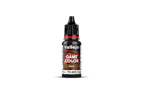 Vallejo Maling Game Color: Wash Black Wash 17ml
